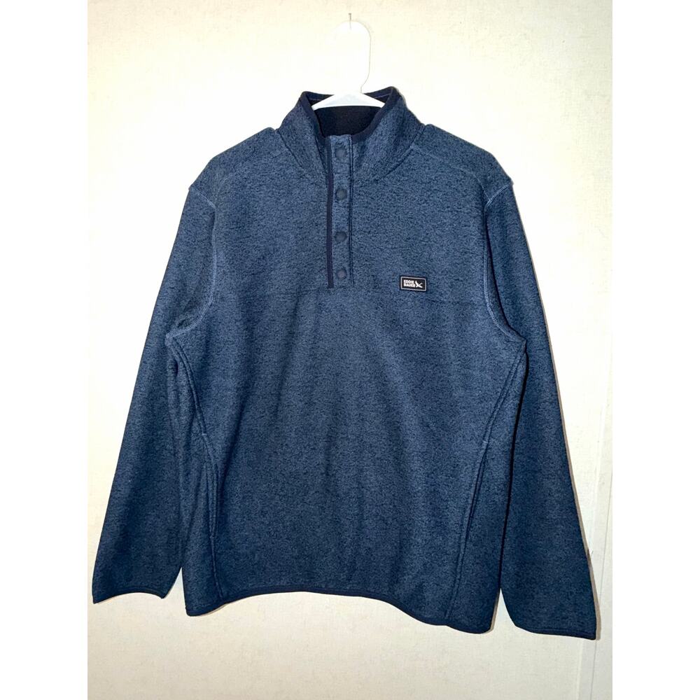 Eddie Bauer Men’s Fleece Pull Over Size Small Blue Sweater